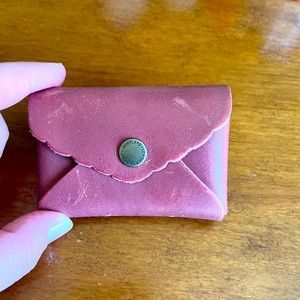 NWOT Portland Leather Goods Mini Daisy Wallet